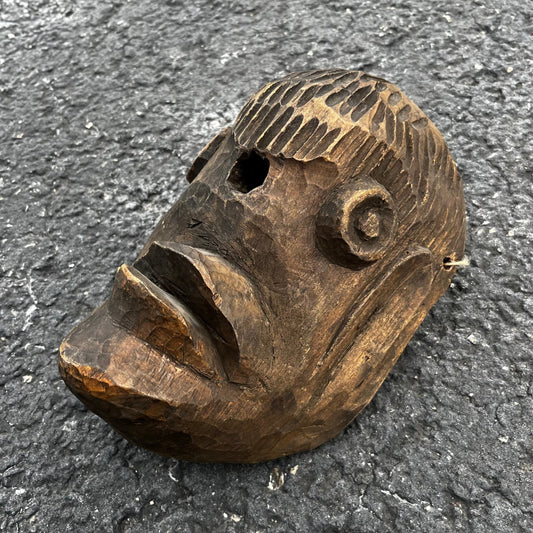 1960s hand carved Guatemalan bird mask.