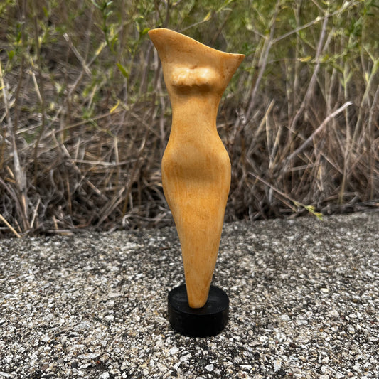 2015 Hand carved wooden figure.