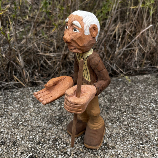 Hand carved elder.