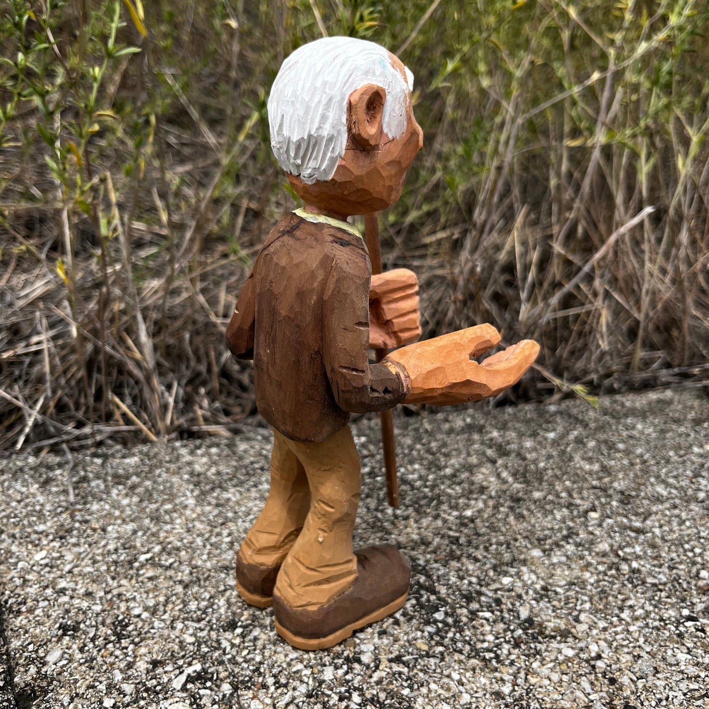 Hand carved elder.