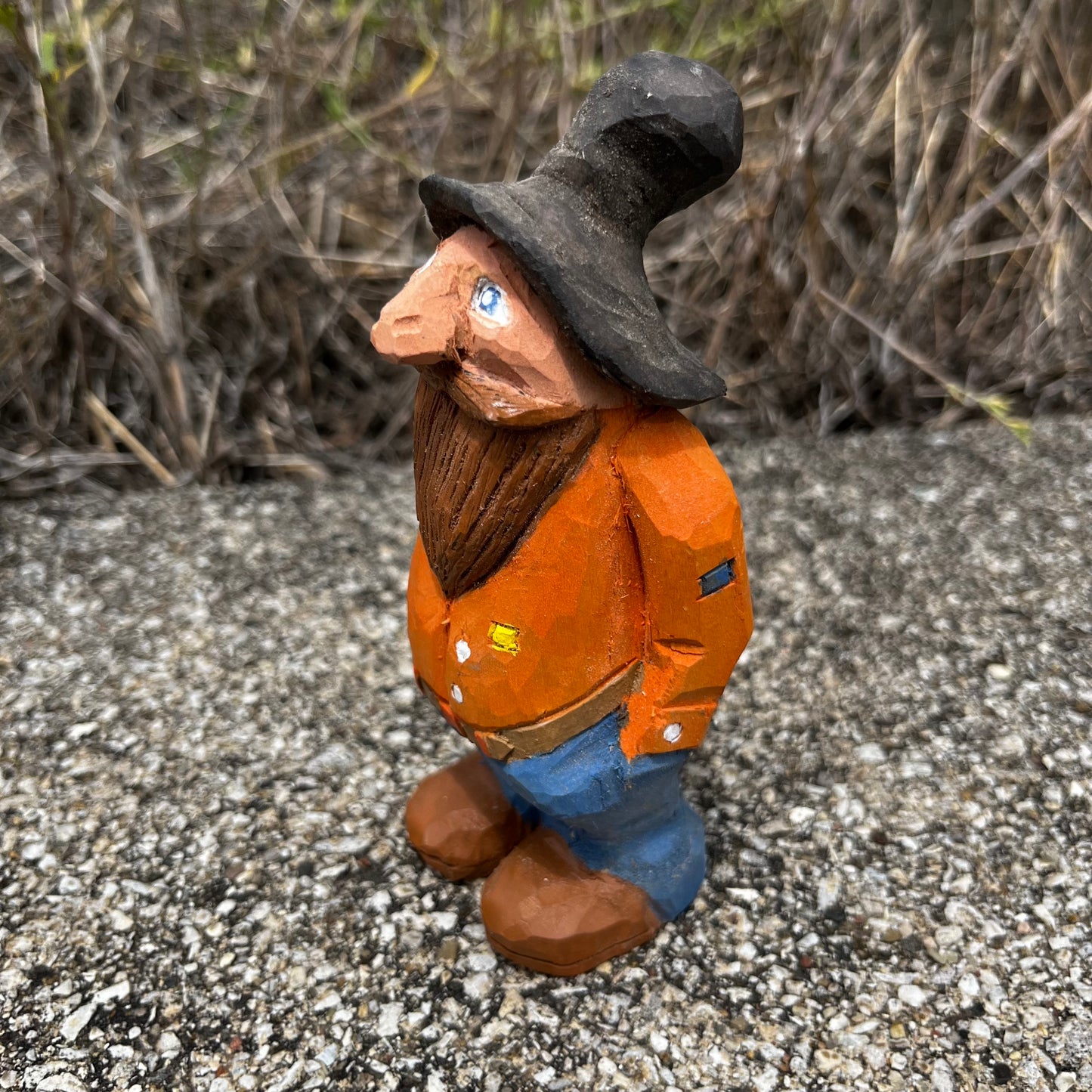 2016 Hand carved moonshiner.