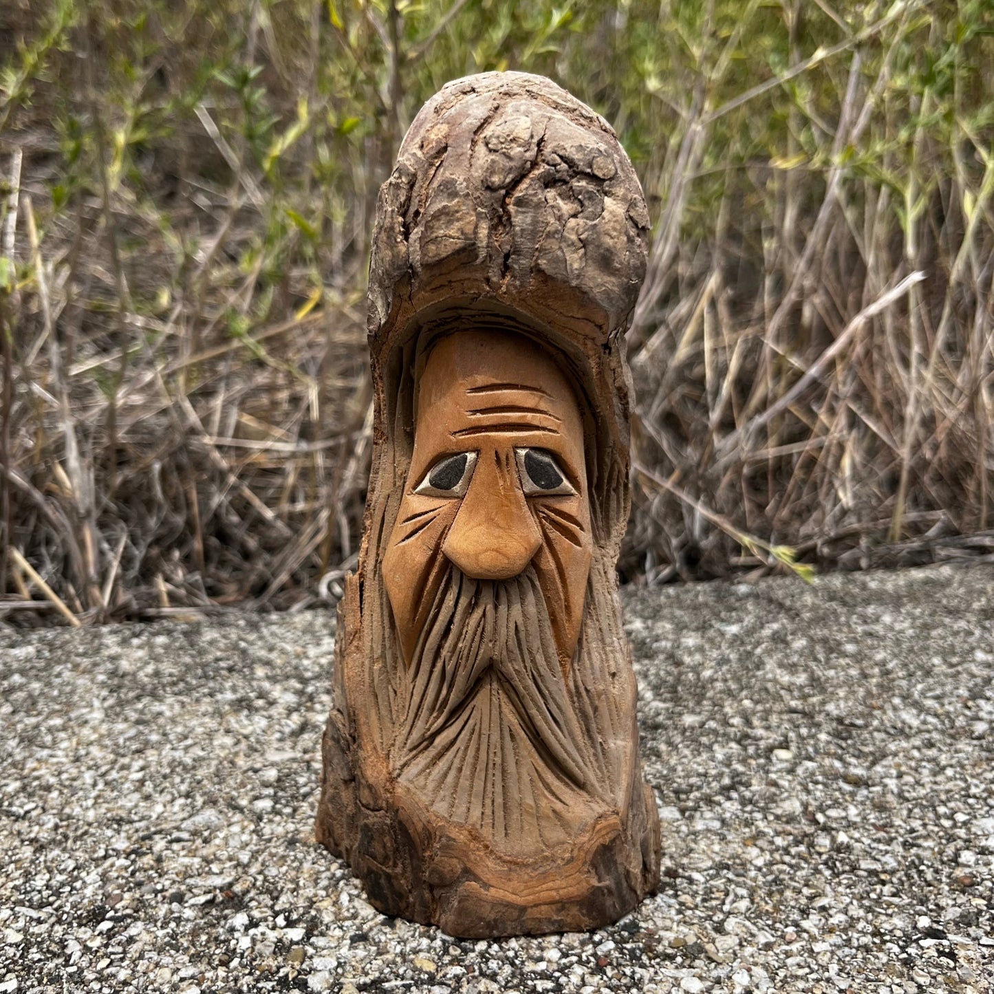 Hand carved tree man.