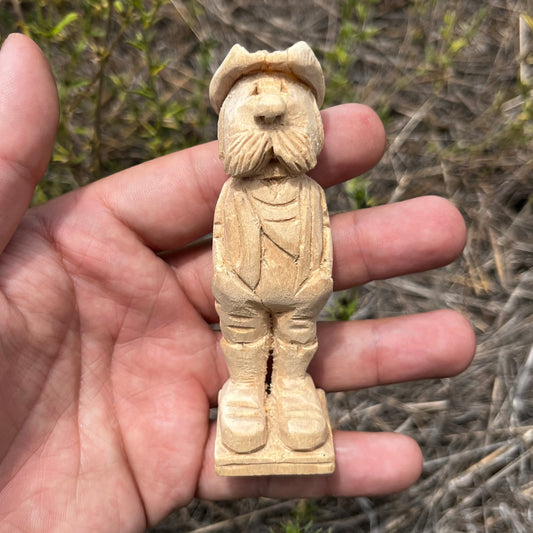 Lil Hand carved coboy.