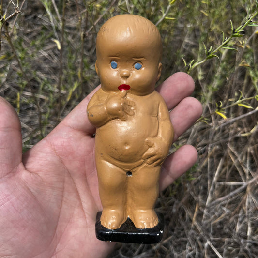 1940s Chalkware baby.