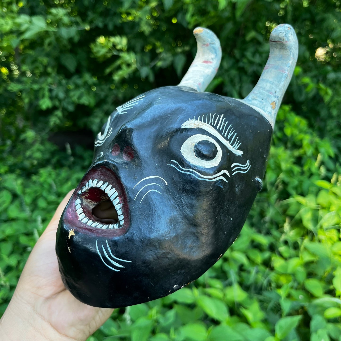 Vintage South American Devil mask.