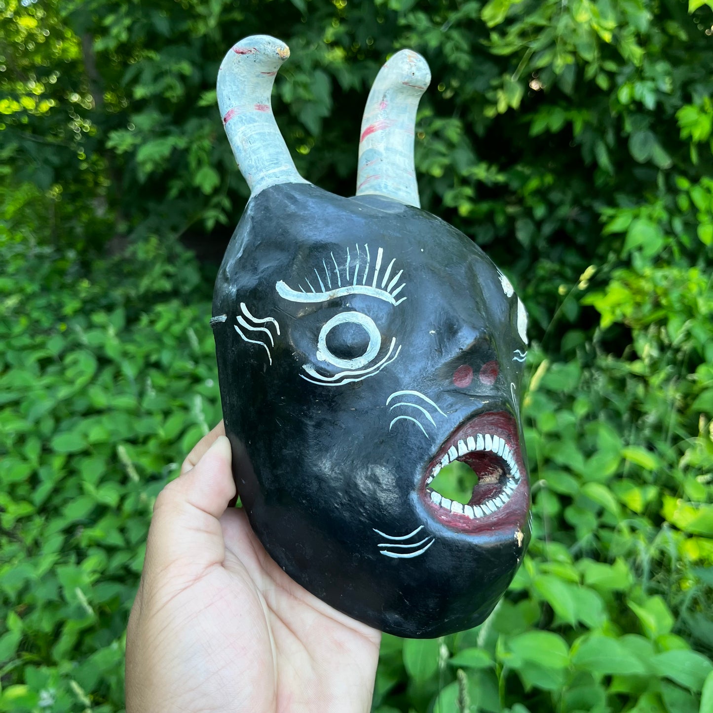 Vintage South American Devil mask.