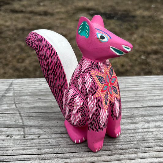 Vintage Oaxacan fox Alebrije.