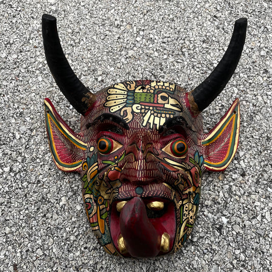 Modern hand crafted diablo mask.