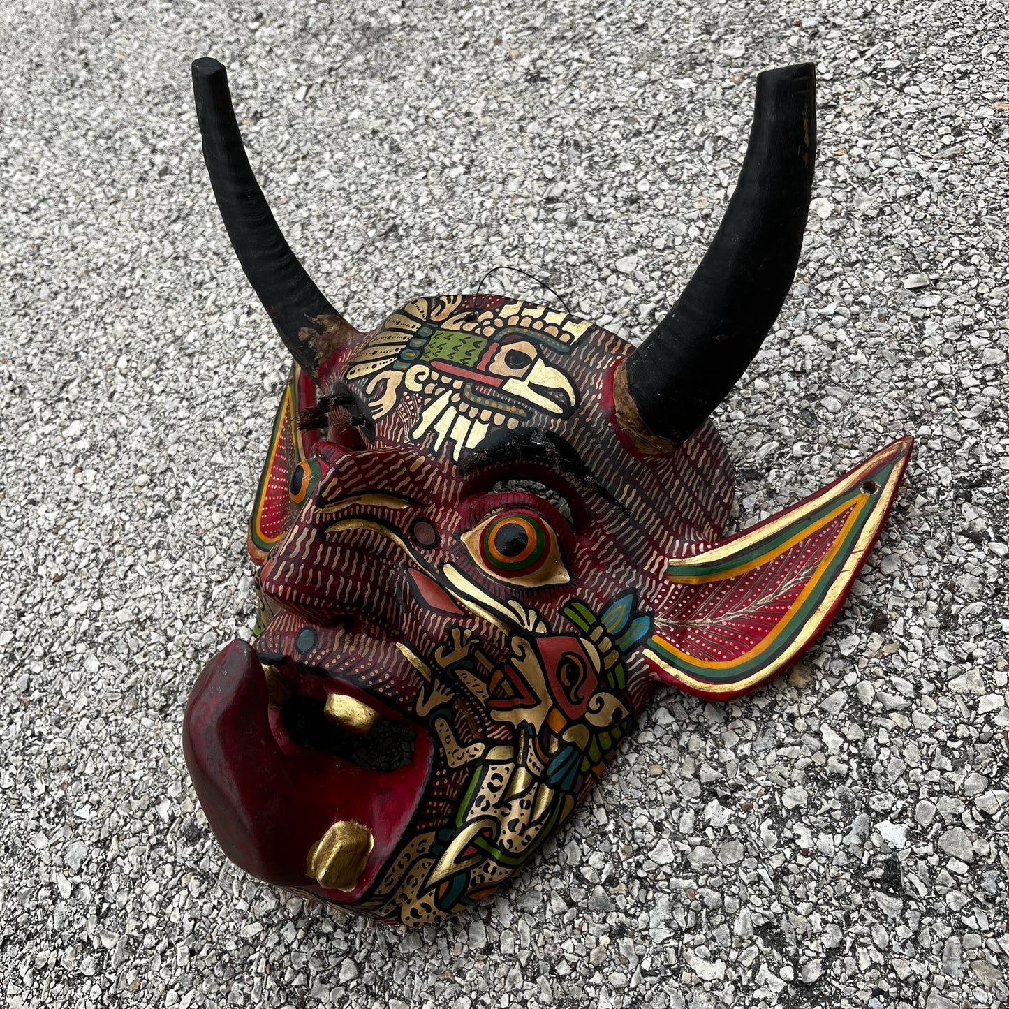 Modern hand crafted diablo mask.