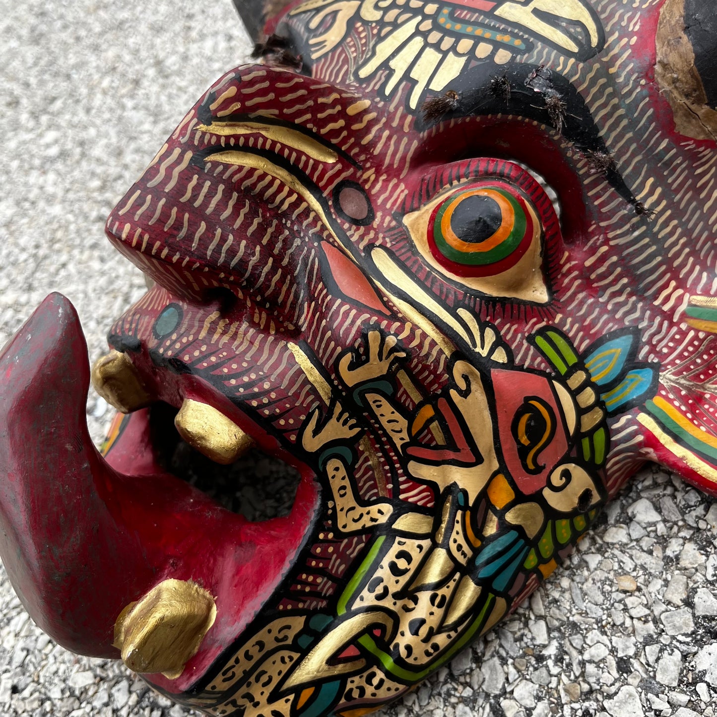 Modern hand crafted diablo mask.