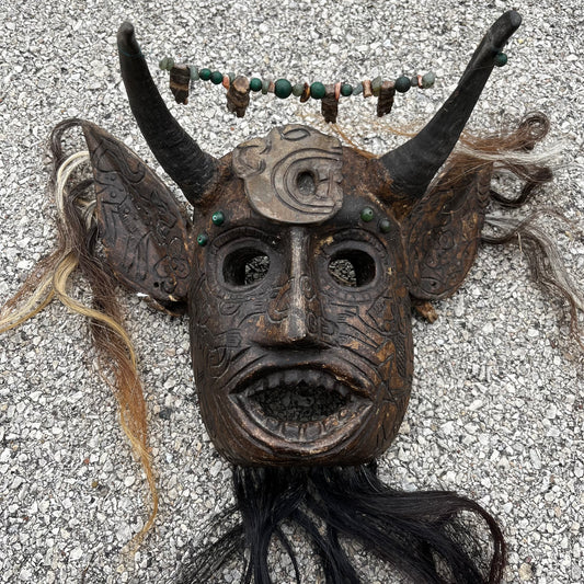 Vintage ceremonial Diablo mask.