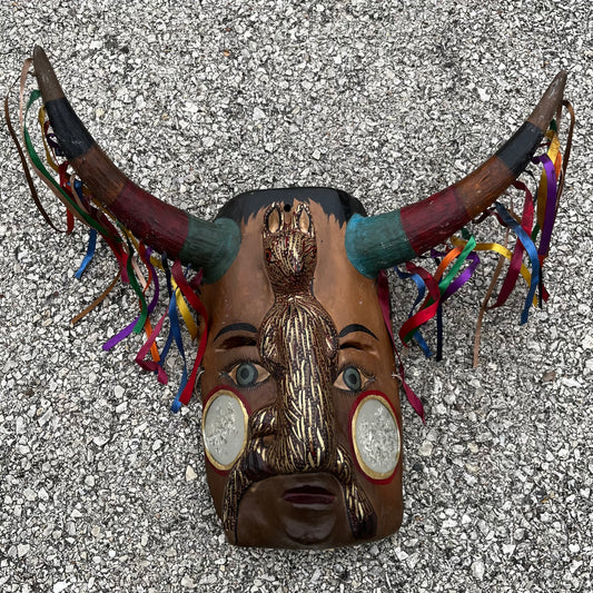 Modern Mexican ceremonial rabbit mask.