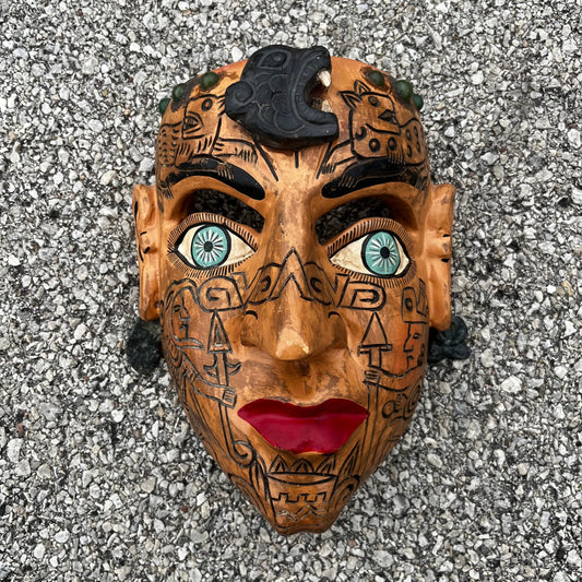 Vintage Danza de Moros mask.