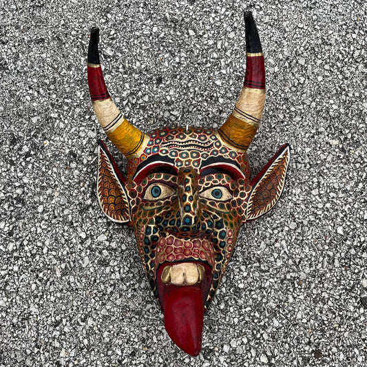 Modern hand crafted Diablo mask.