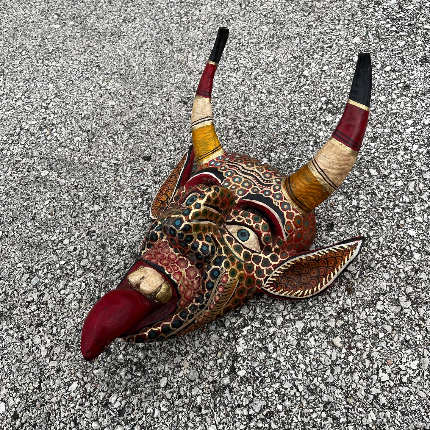 Modern hand crafted Diablo mask.