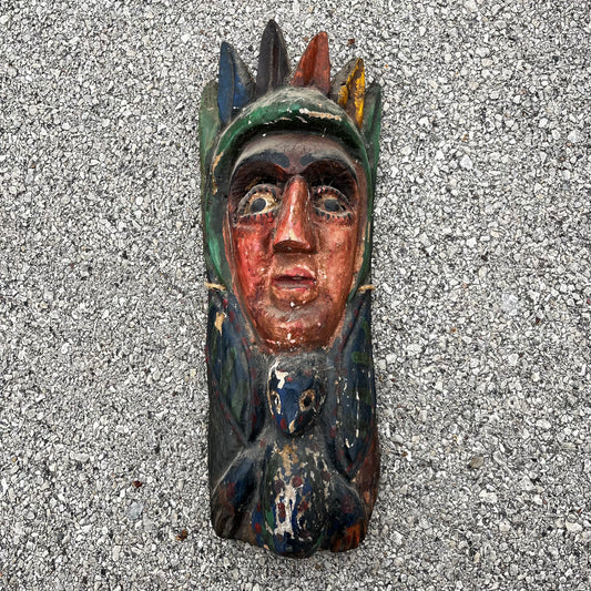 1960s decorative Mexican king mask.