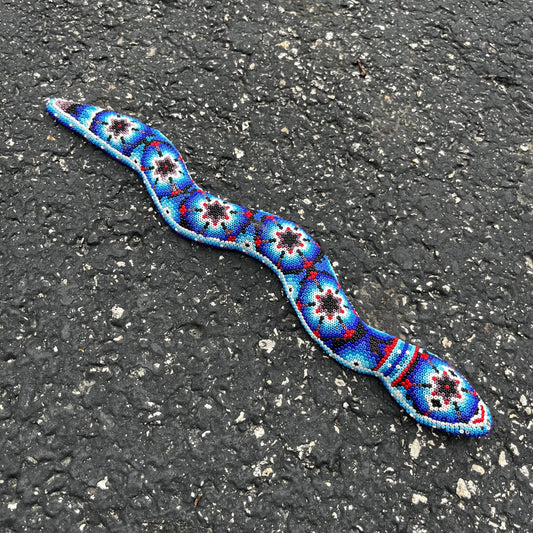 Vintage hand crafted Huichol snake.