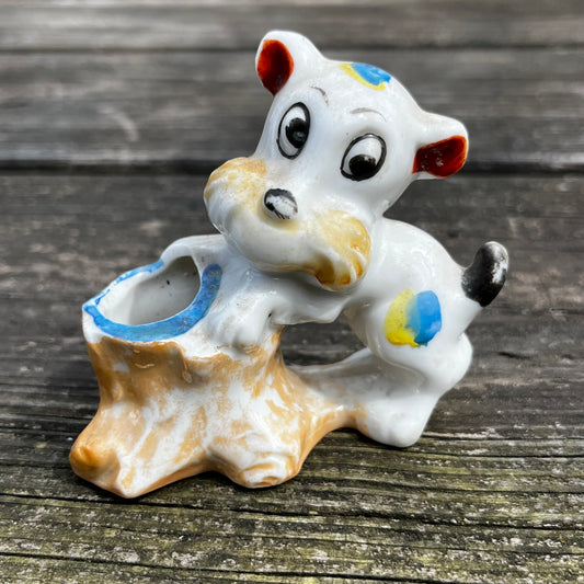 1950s Schnauzer toothpick holder.