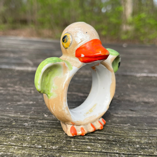 1940s Lusterware duck napkin holder.
