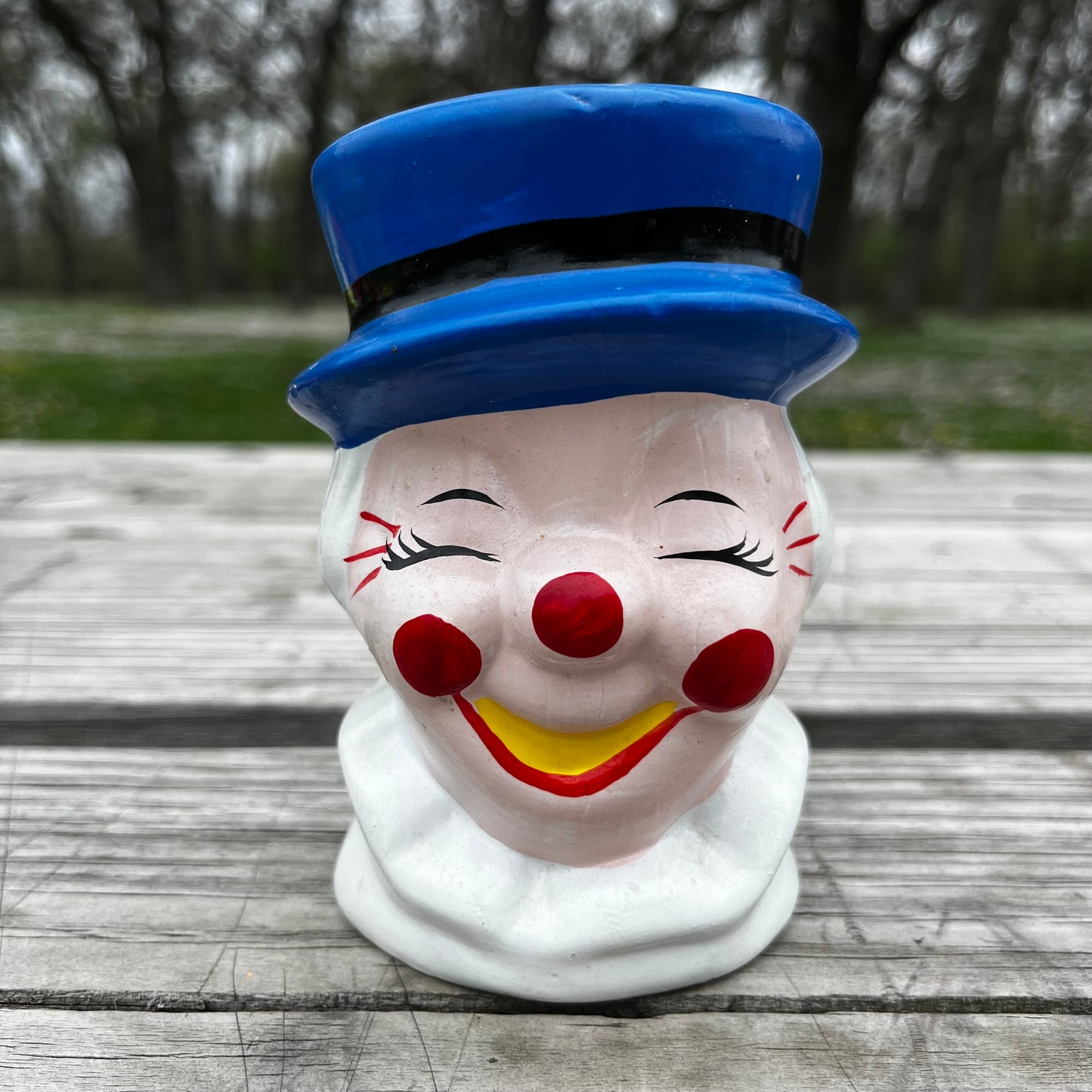 1980s Clown coin bank.