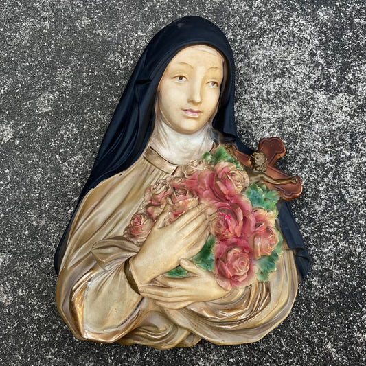 1960s Chalkware St. Theresa bust.