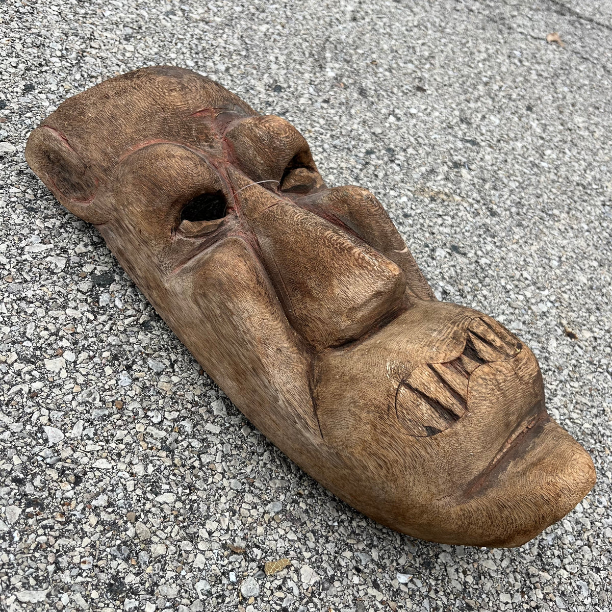 Vintage hand crafted Sardinian Carnival mask.