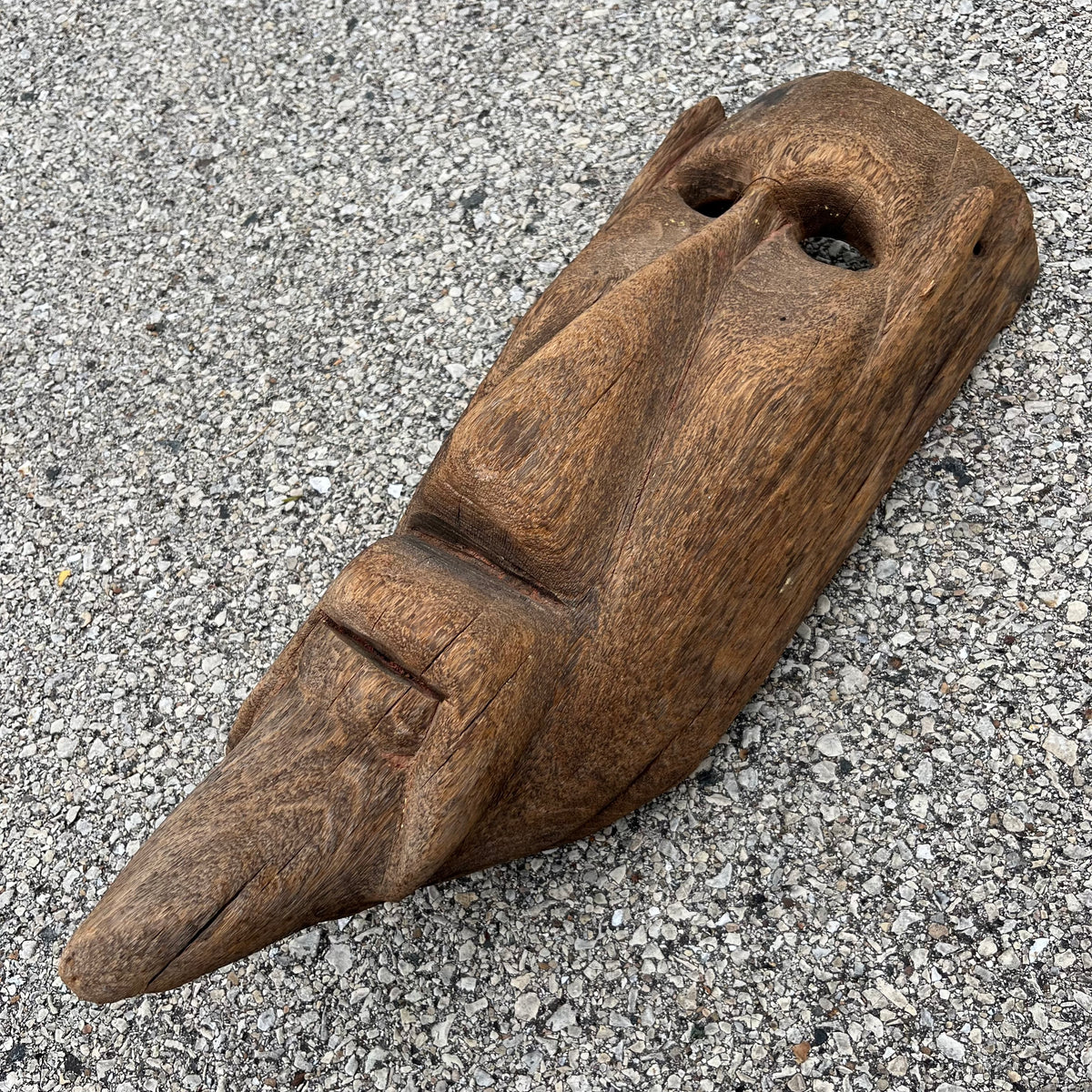 Vintage hand crafted Sardinian Carnival mask.
