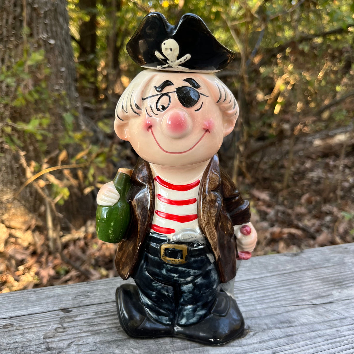 1960s Ceramic pirate decanter.