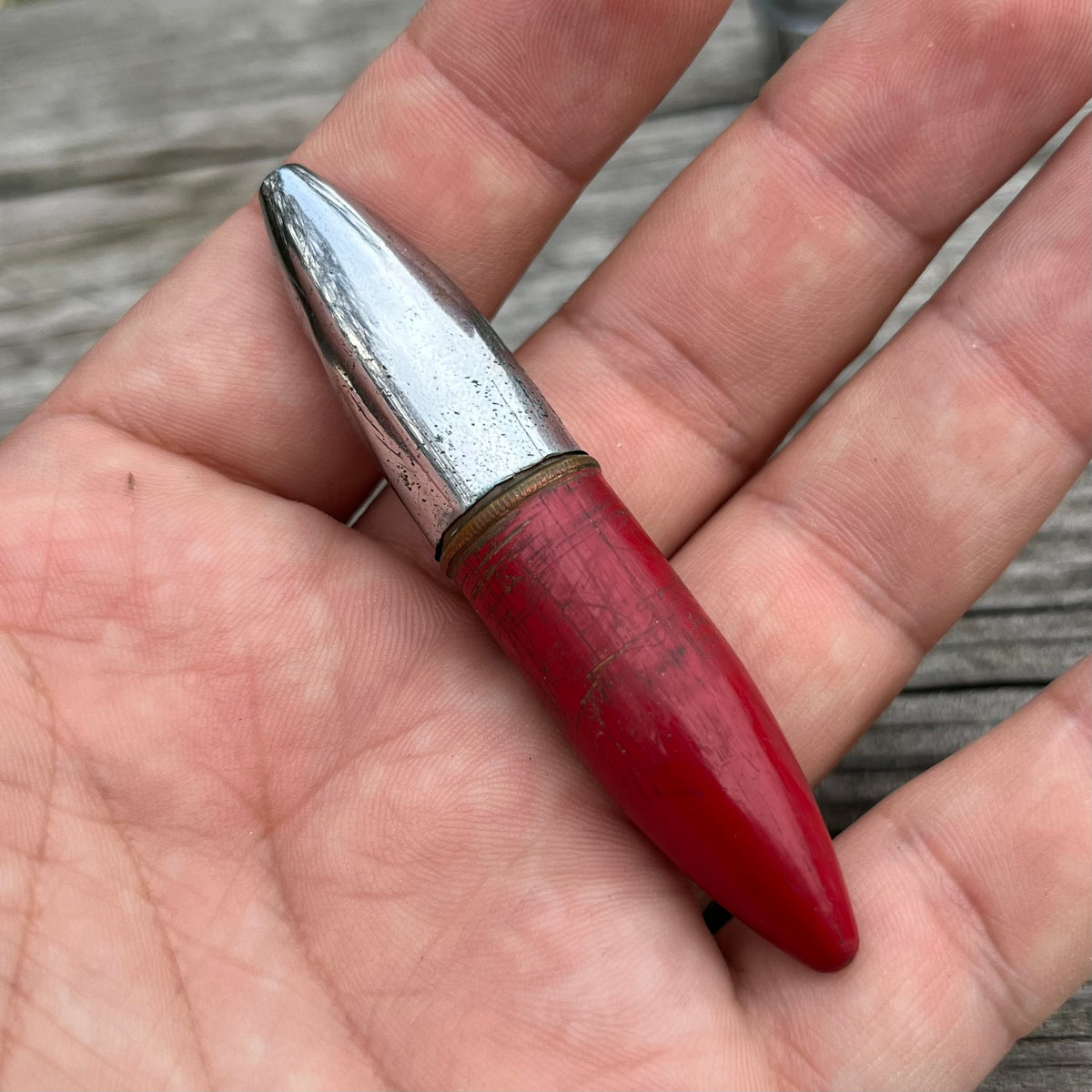 Vintage bullet tabletop lighter.
