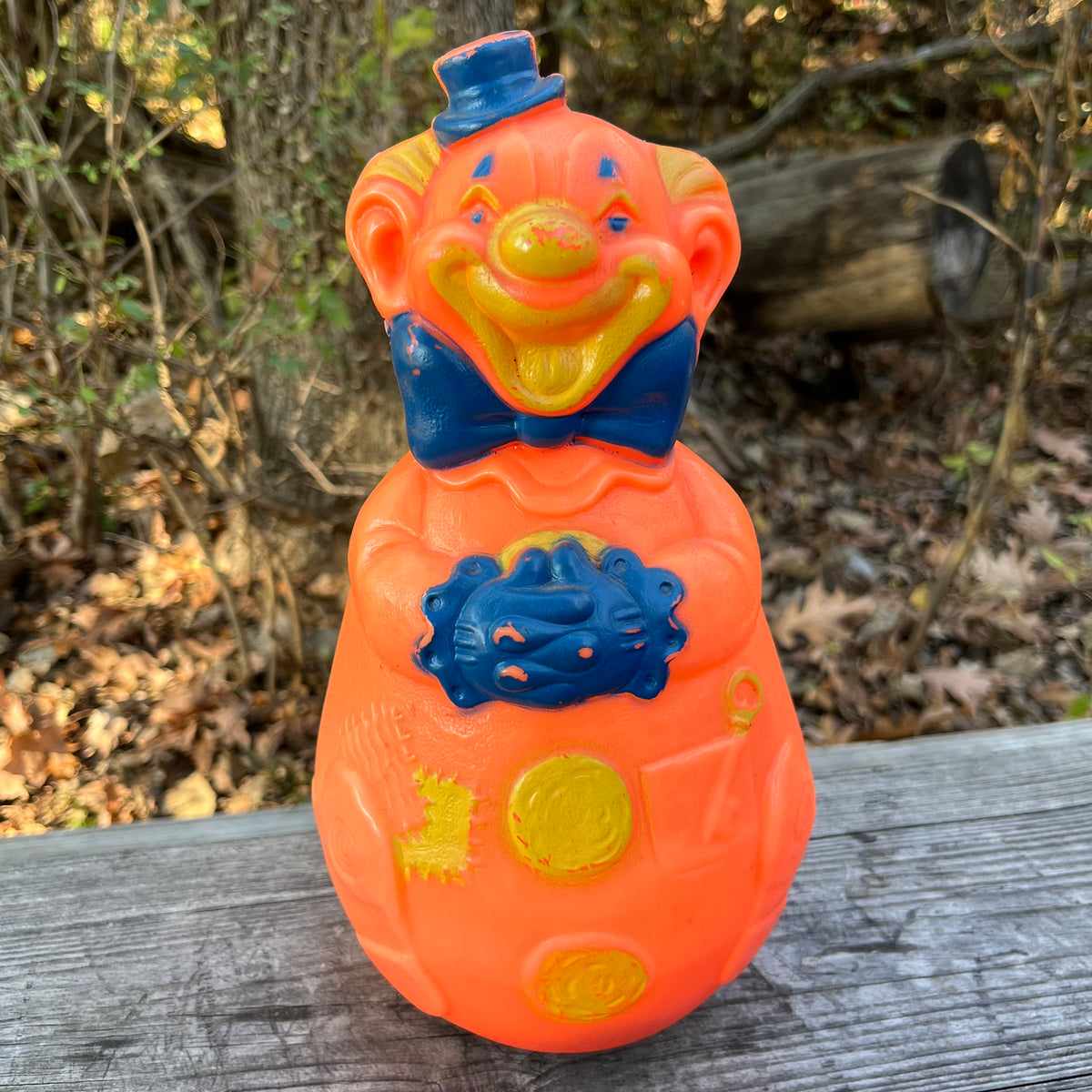 1962 Roly poly clown toy.