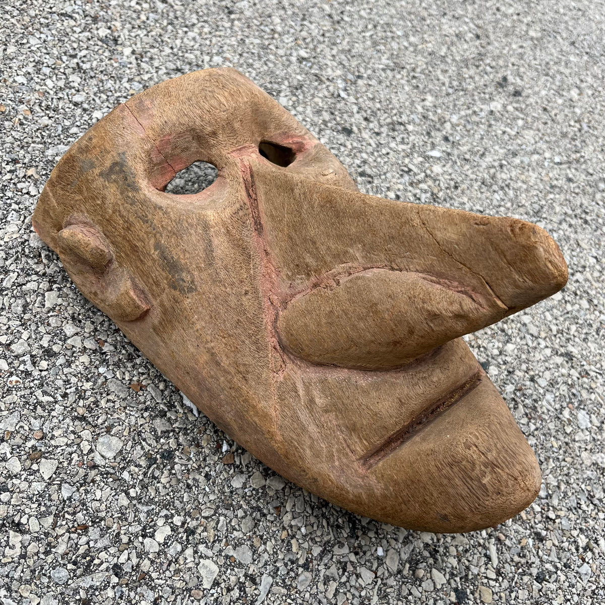 Vintage hand crafted Sardinian Carnival mask.