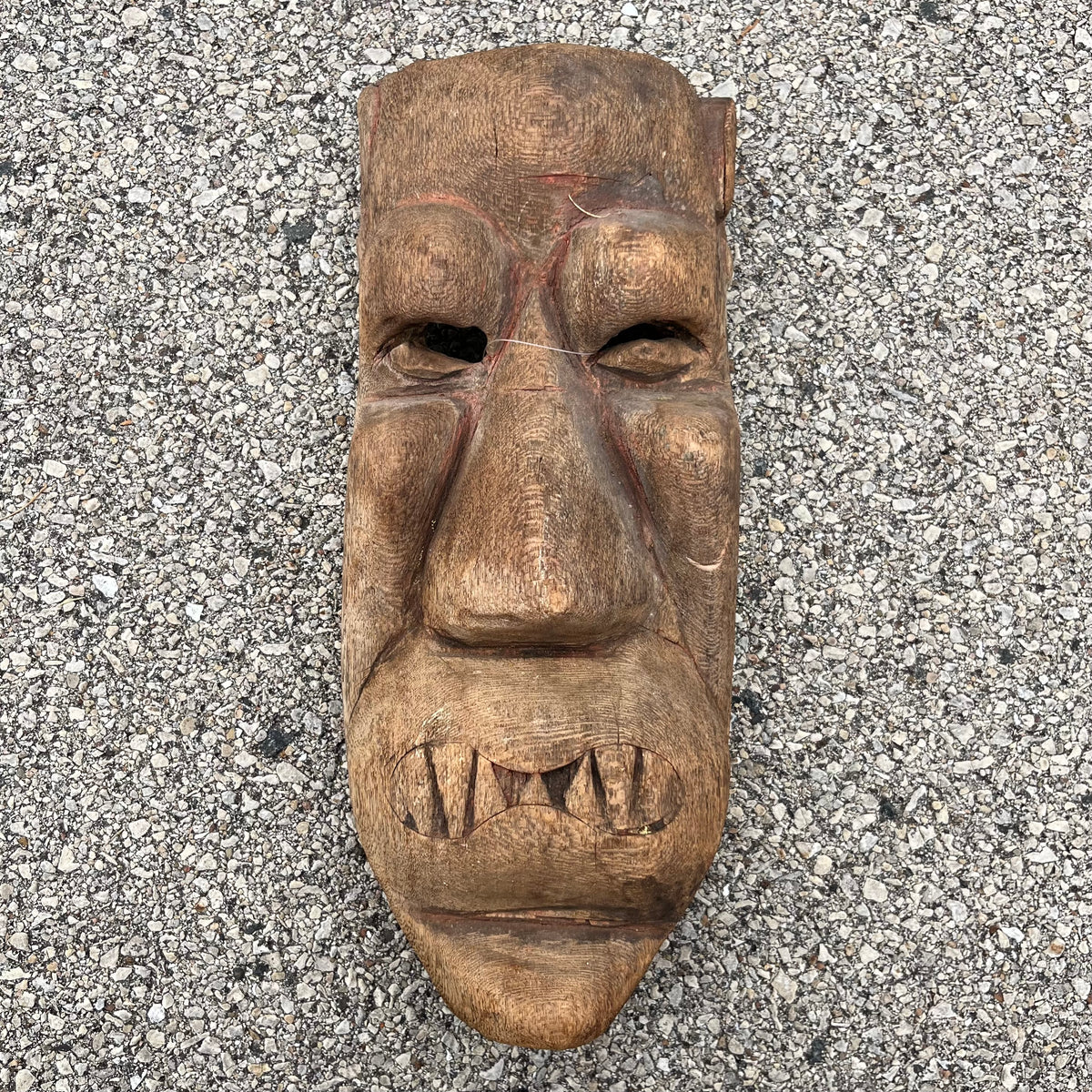 Vintage hand crafted Sardinian Carnival mask.
