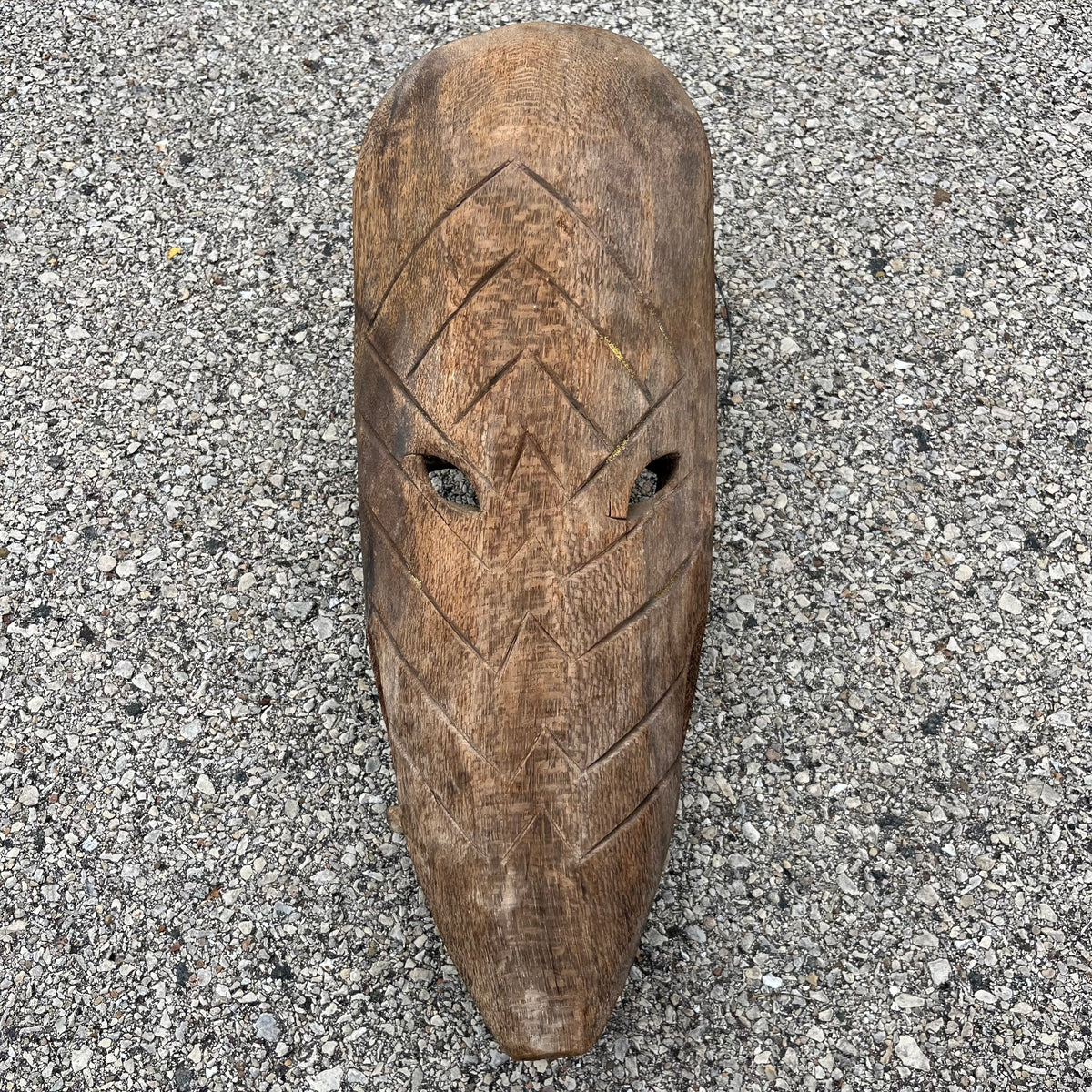 Vintage hand crafted Sardinian Carnival mask.