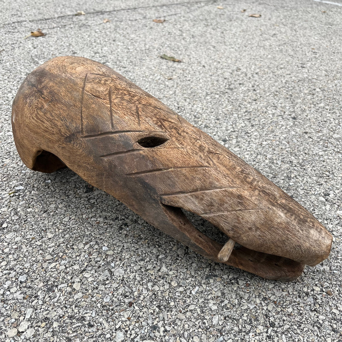 Vintage hand crafted Sardinian Carnival mask.