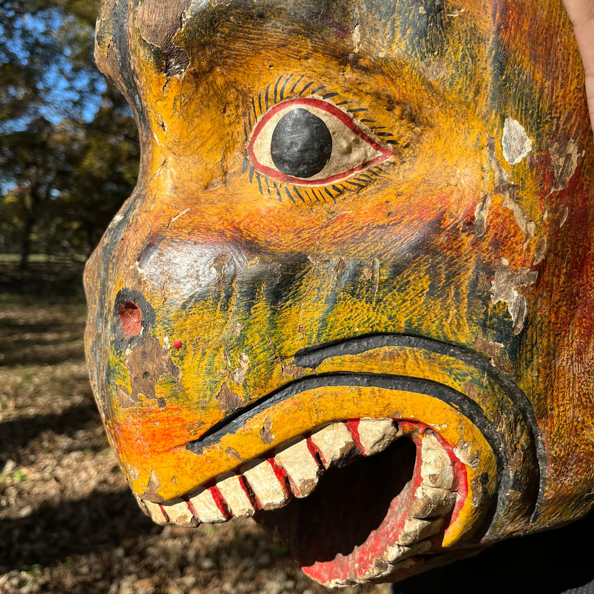 1950s Cermonial Jaguar mask.