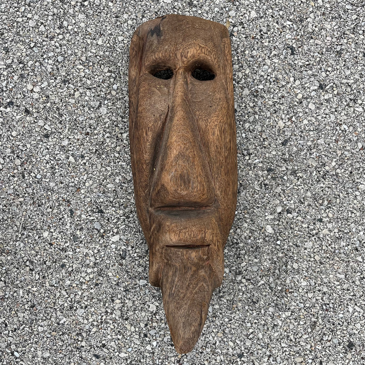 Vintage hand crafted Sardinian Carnival mask.