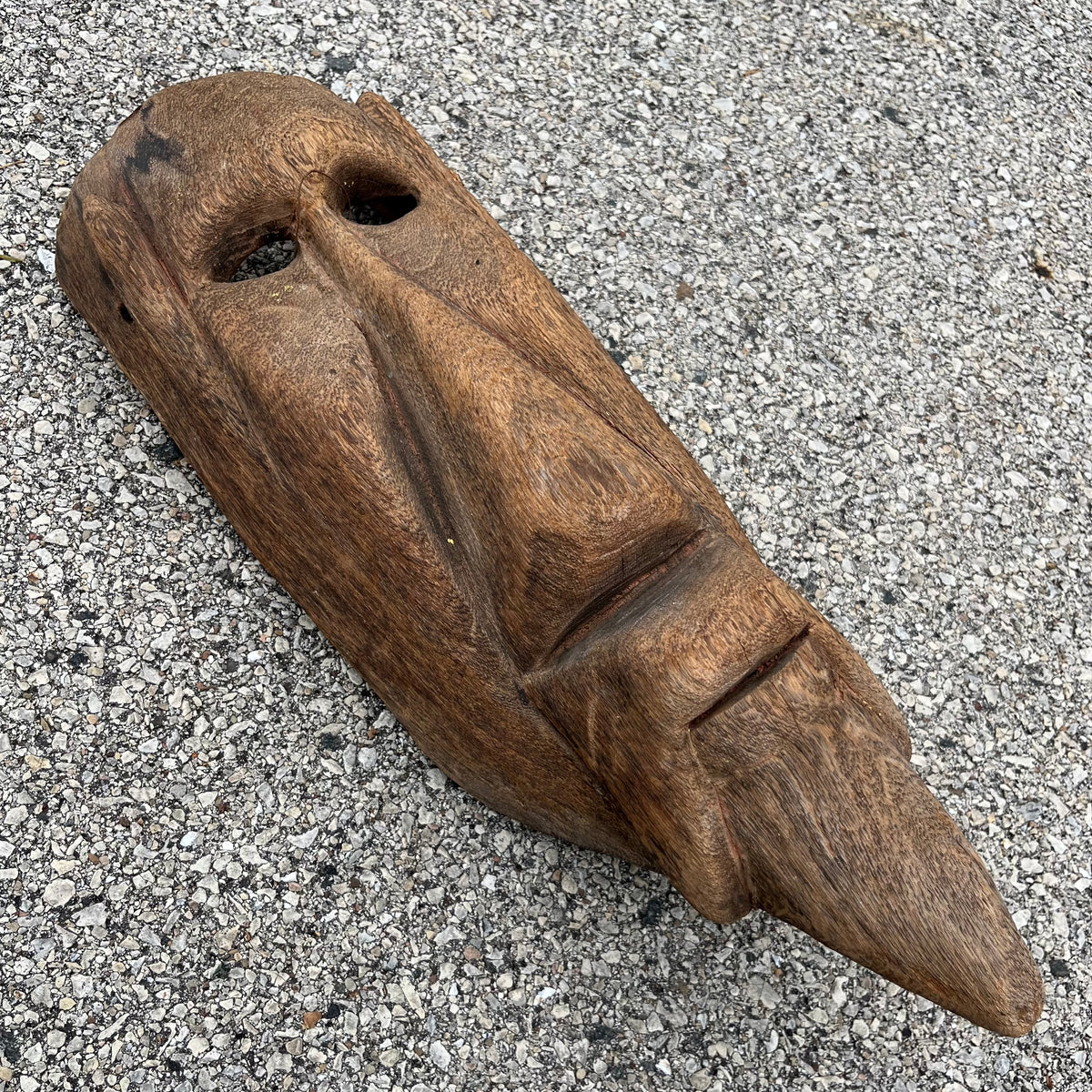 Vintage hand crafted Sardinian Carnival mask.
