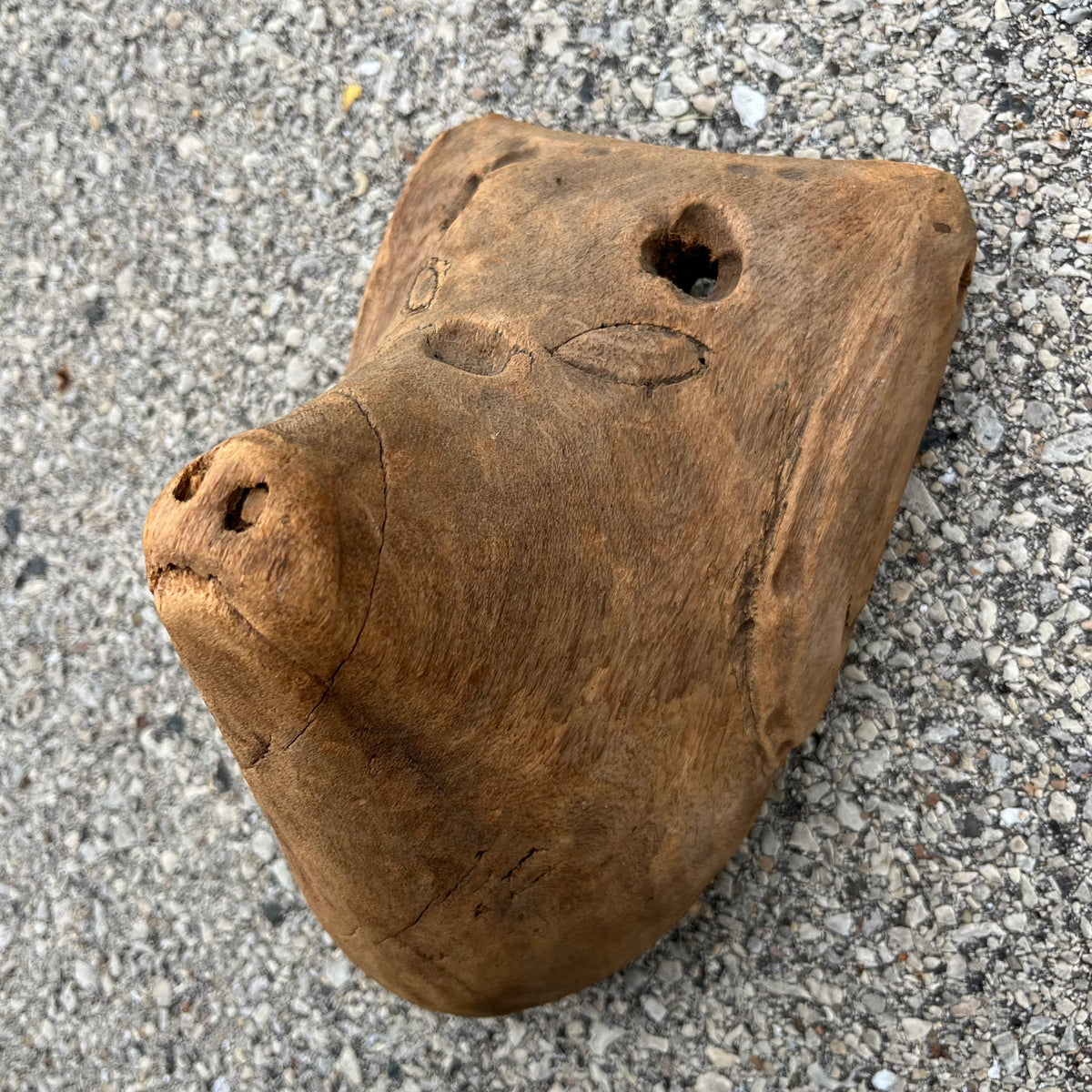 Vintage hand crafted Sardinian Carnival mask.