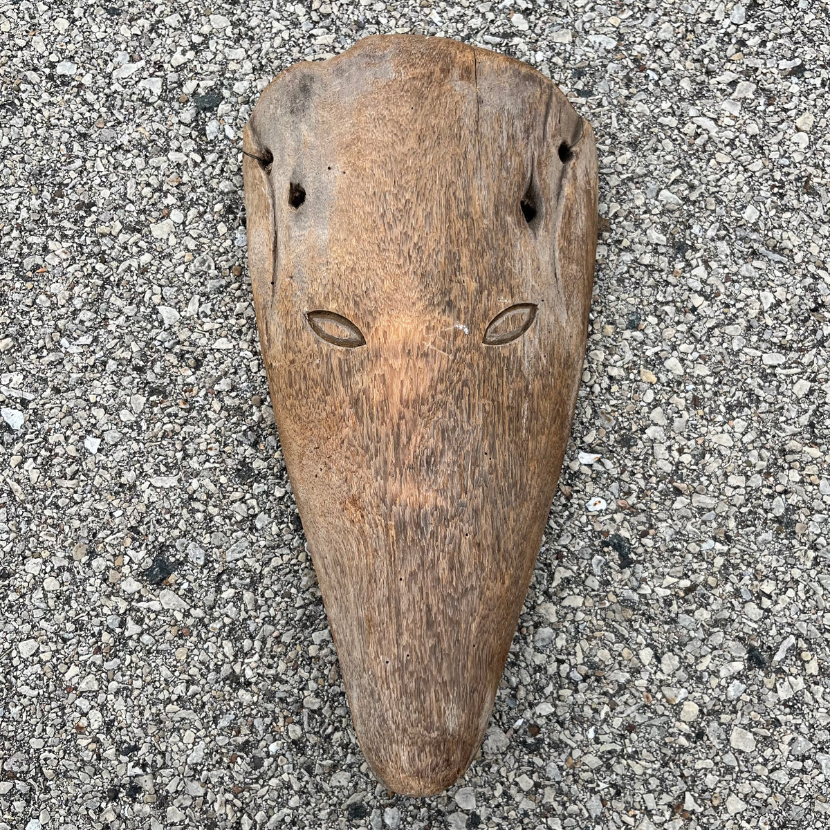 Vintage hand crafted Sardinian Carnival mask.