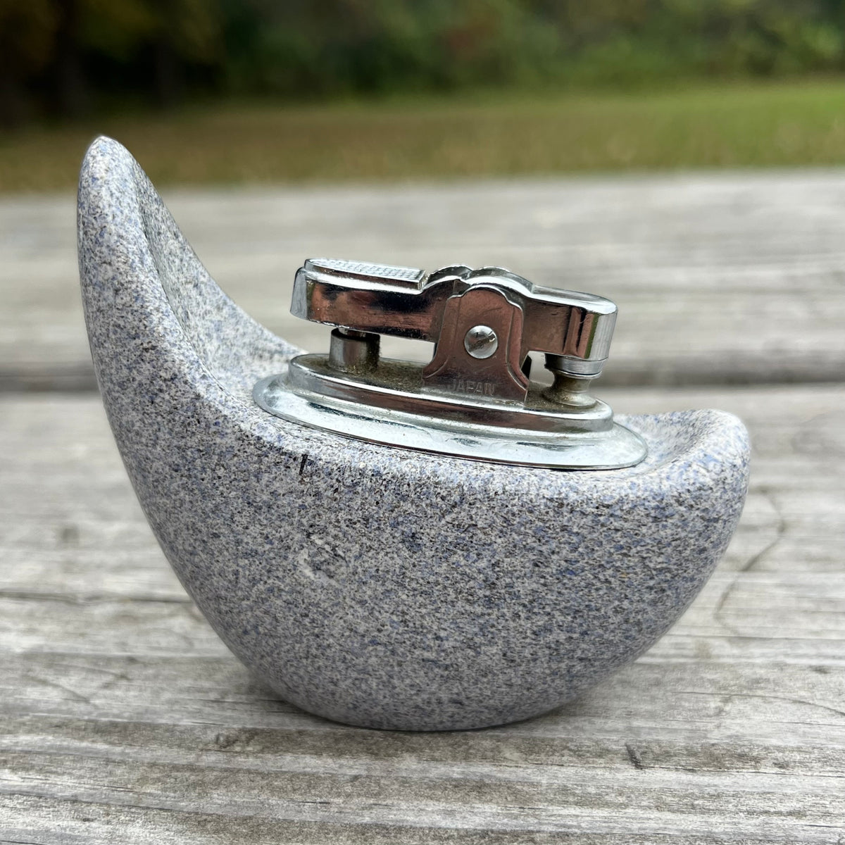 Vintage ceramic tabletop lighter.