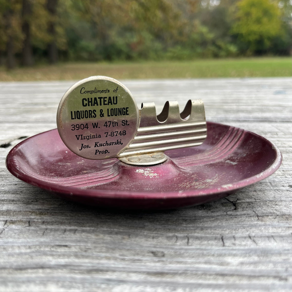1950s Advertising ashtray.