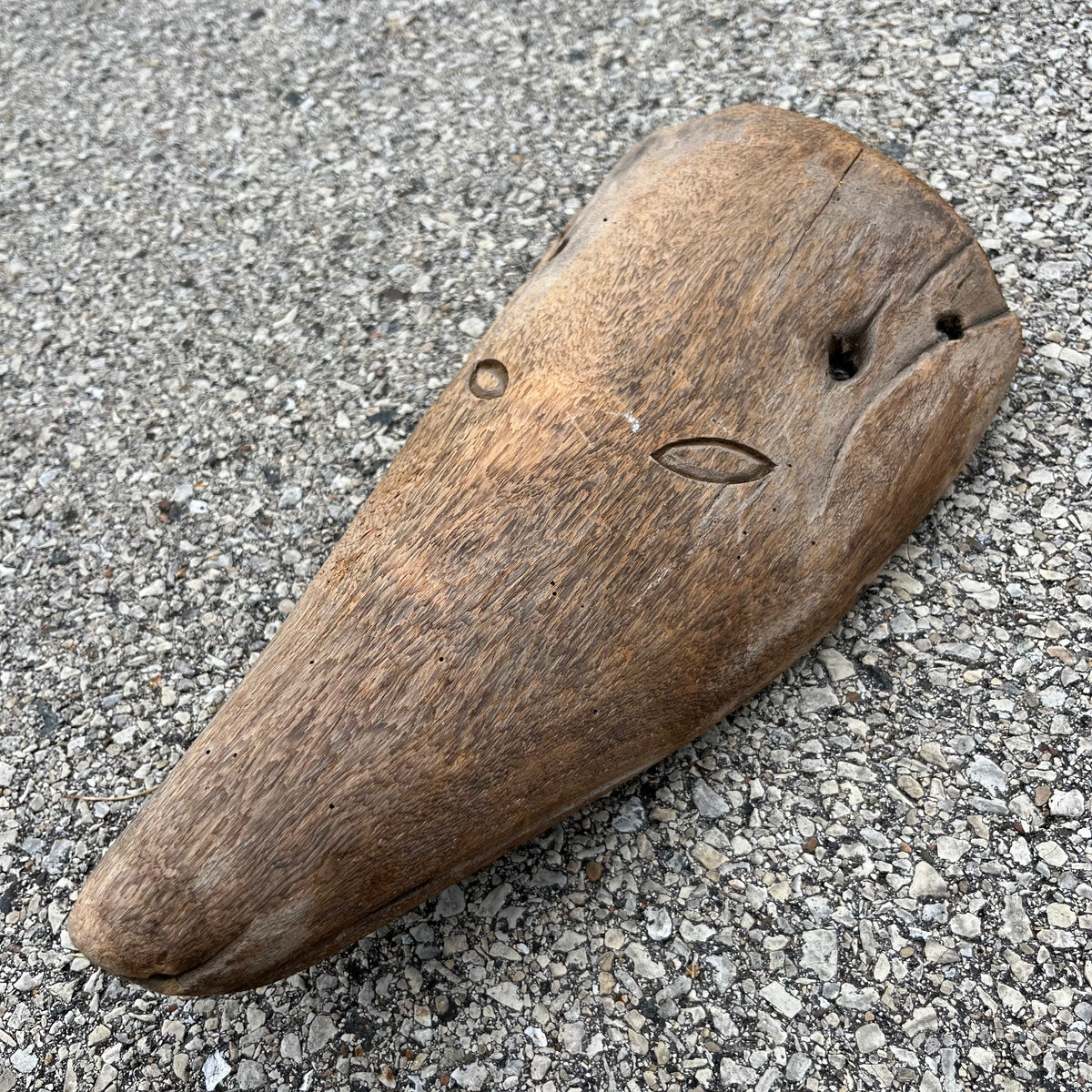 Vintage hand crafted Sardinian Carnival mask.