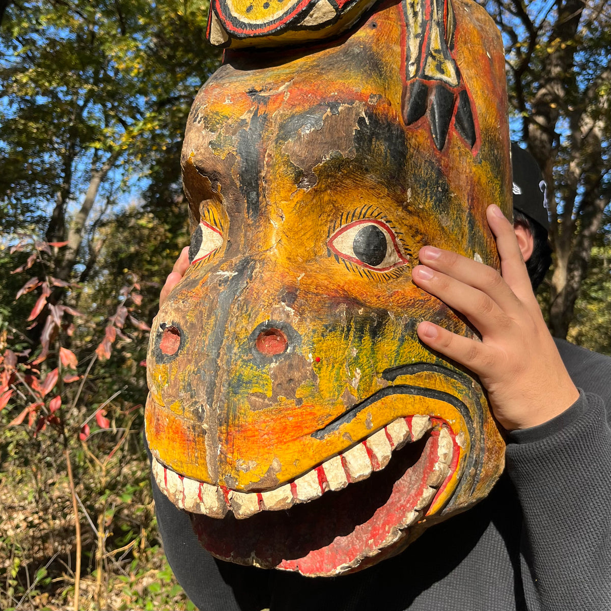1950s Cermonial Jaguar mask.